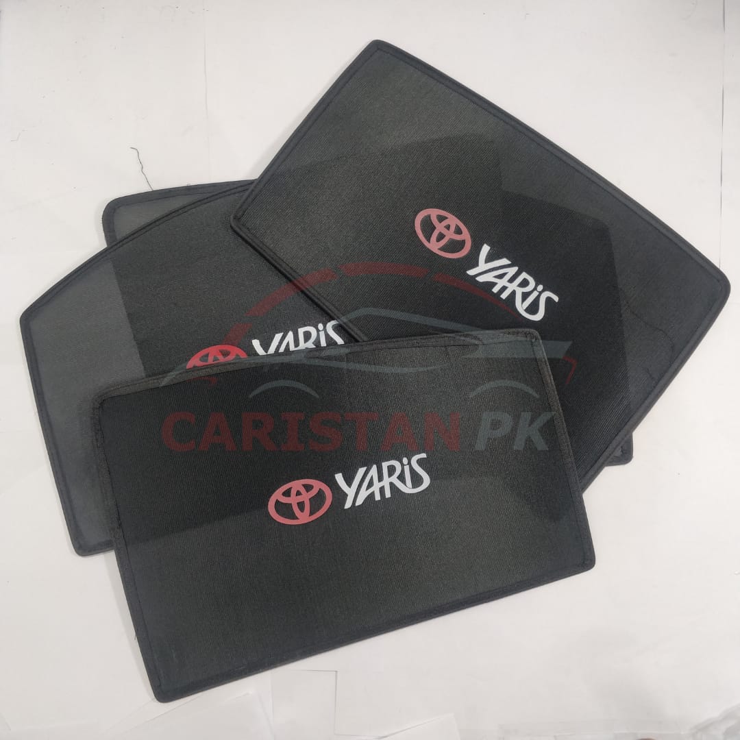 Toyota Yaris Sunshades With Logo