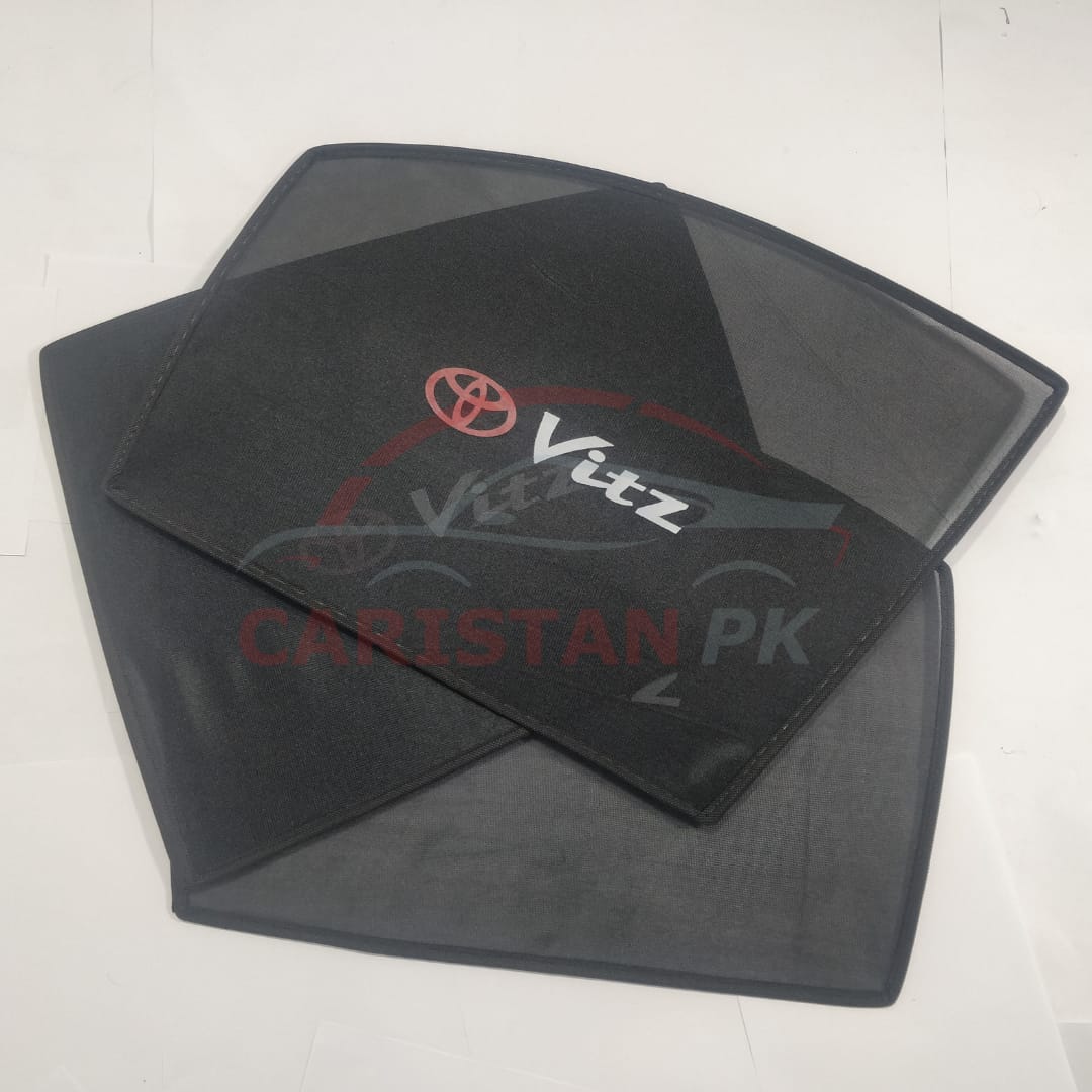 Toyota Vitz Sunshades With Logo 2006-10