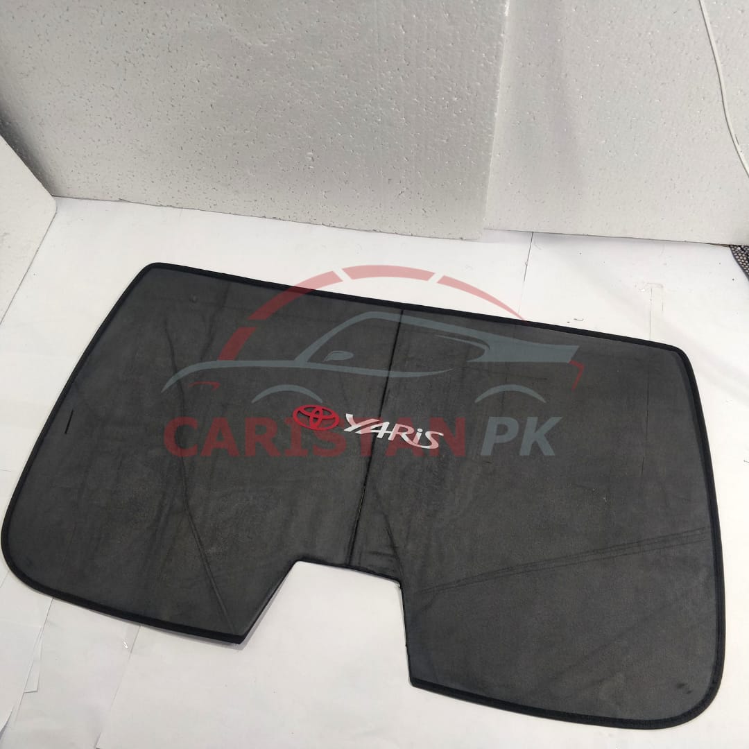 Toyota Yaris Back Screen Curtain With Logo