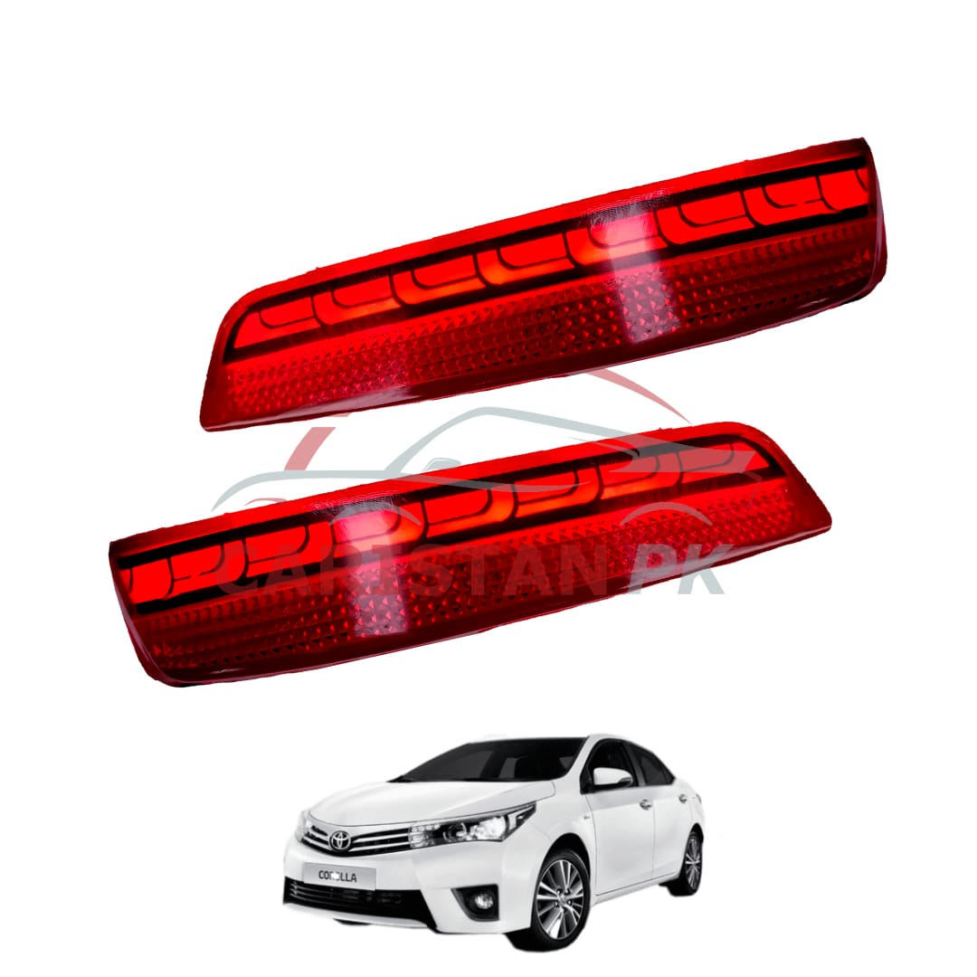 Toyota Corolla Lamborghini Rear Bumper Reflector Light 2014-16