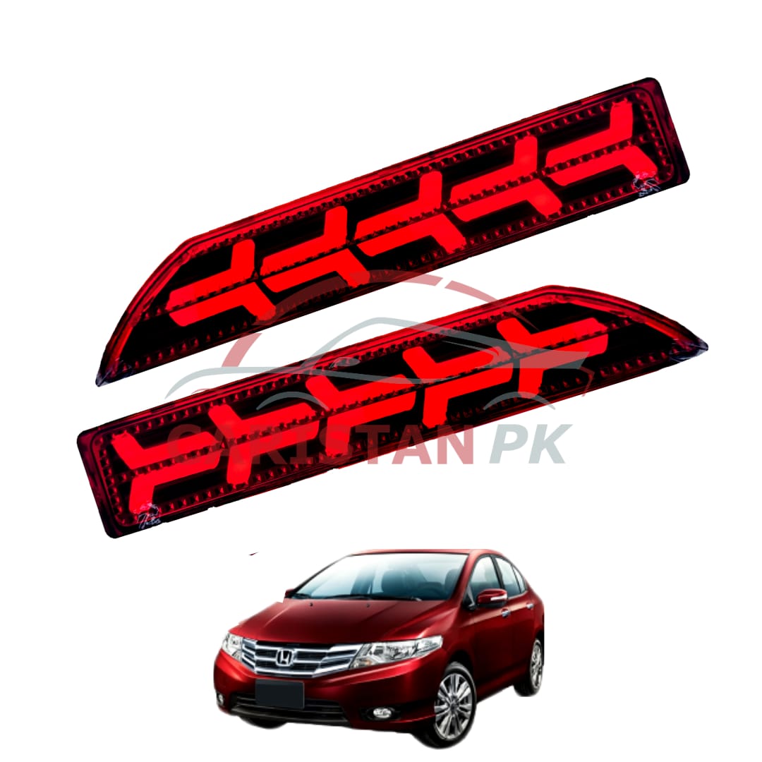 Honda City Arrow Style Bumper Reflector Light 2009-21