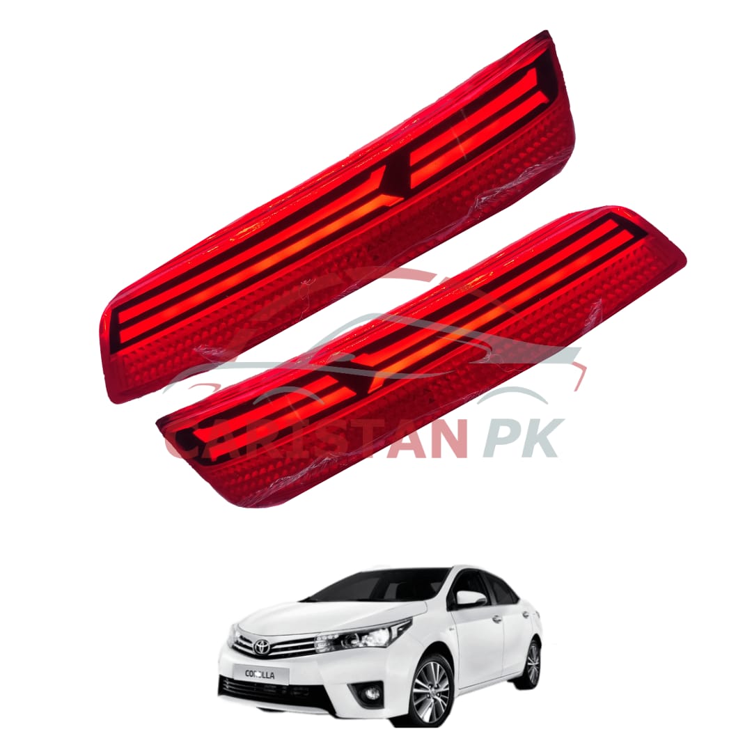 Toyota Corolla New Lamborghini Style Rear Bumper Reflector Light 2014-16