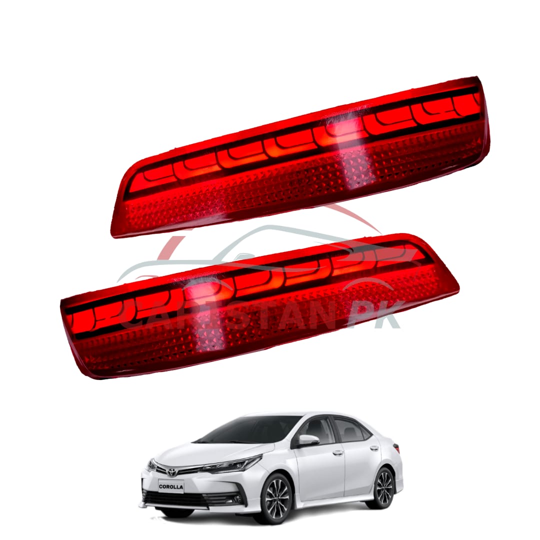 Toyota Corolla Lamborghini Rear Bumper Reflector Light 2017-21