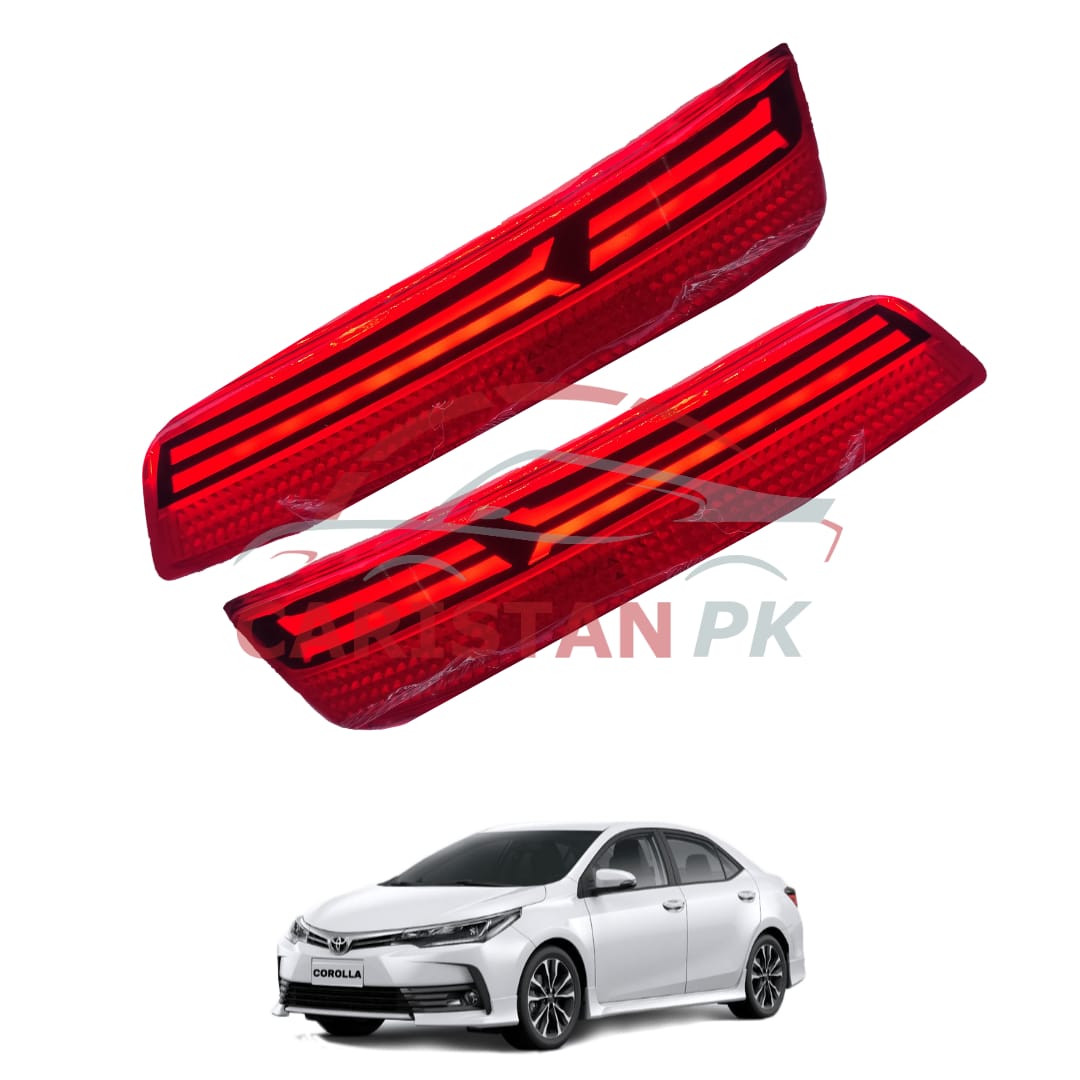 Toyota Corolla New Lamborghini Style Rear Bumper Reflector Light 2017-21