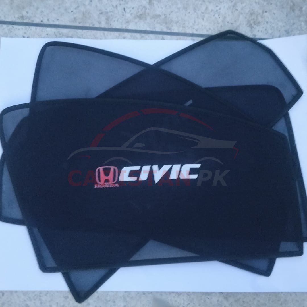 Honda Civic Sunshades With Logo 2016-21