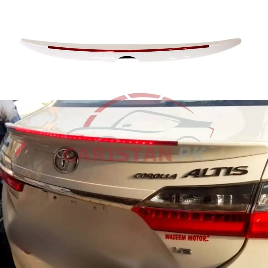 Unpainted Toyota Corolla Complete LED Spoiler 2014-22
