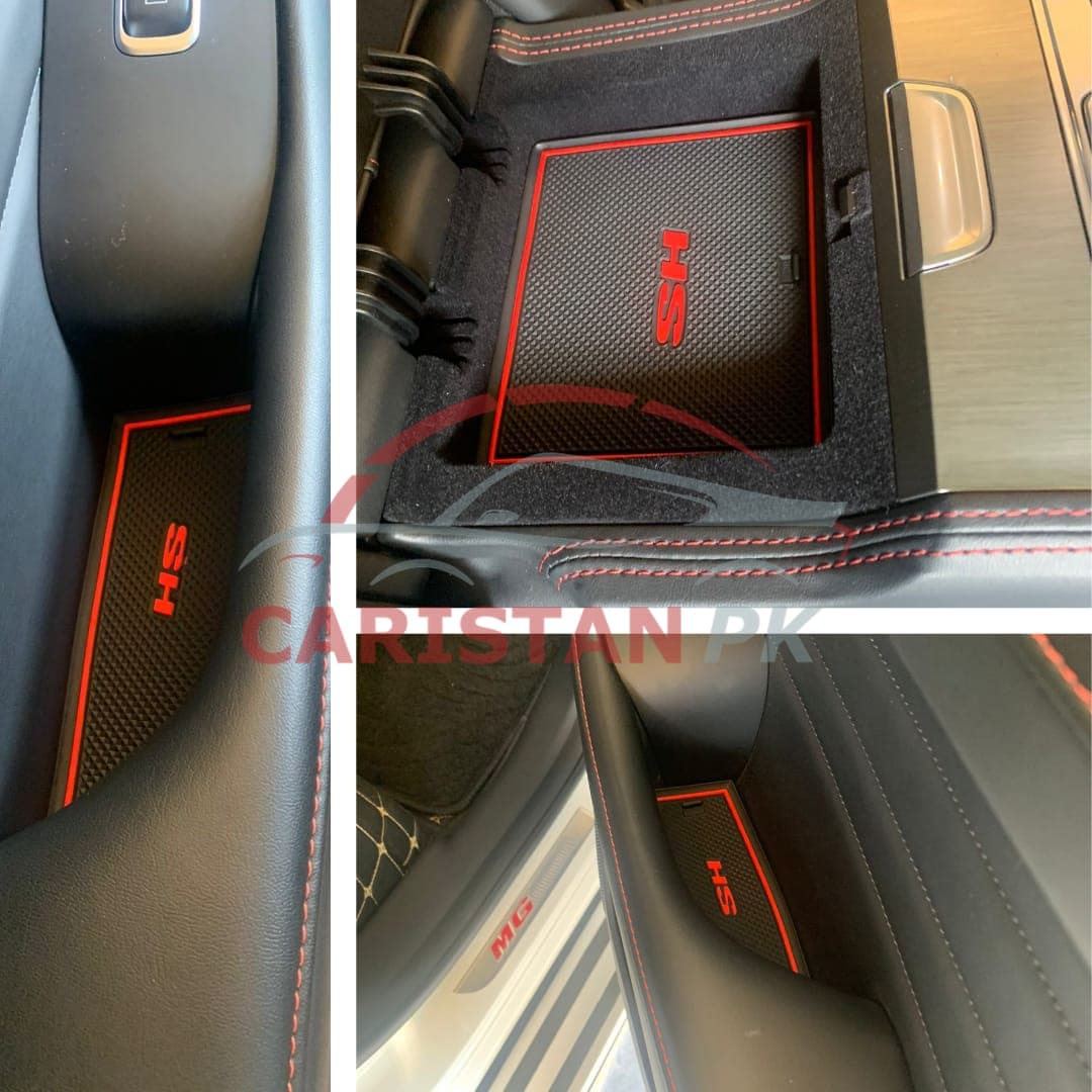 MG HS PVC Non-Slip Interior Protection Mats Red