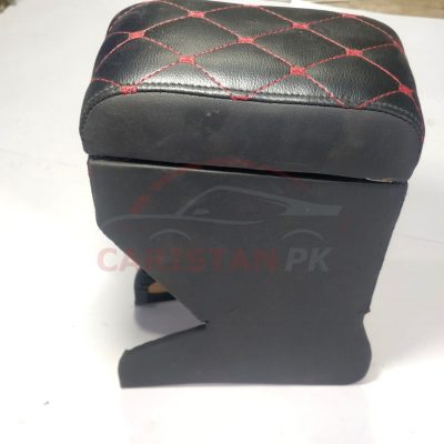 MG ZS Custom Fit Arm Rest Black With Red Stitch