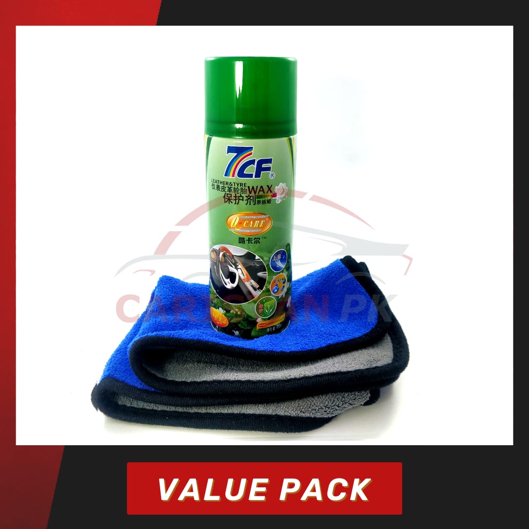7CF Dashboard Leather And Tyre Wax Jasmine Value Pack