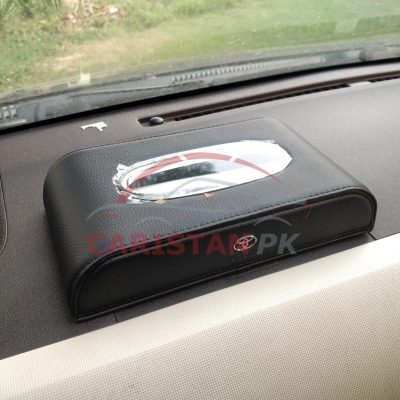 Toyota Leather Car Tissue Box Black