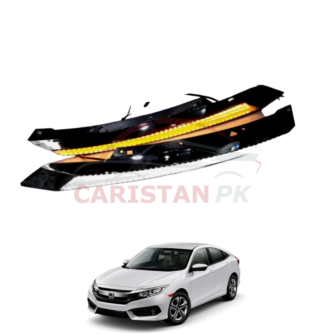 Honda Civic Eyebrow LED DRL Sequential Lights 2016-21