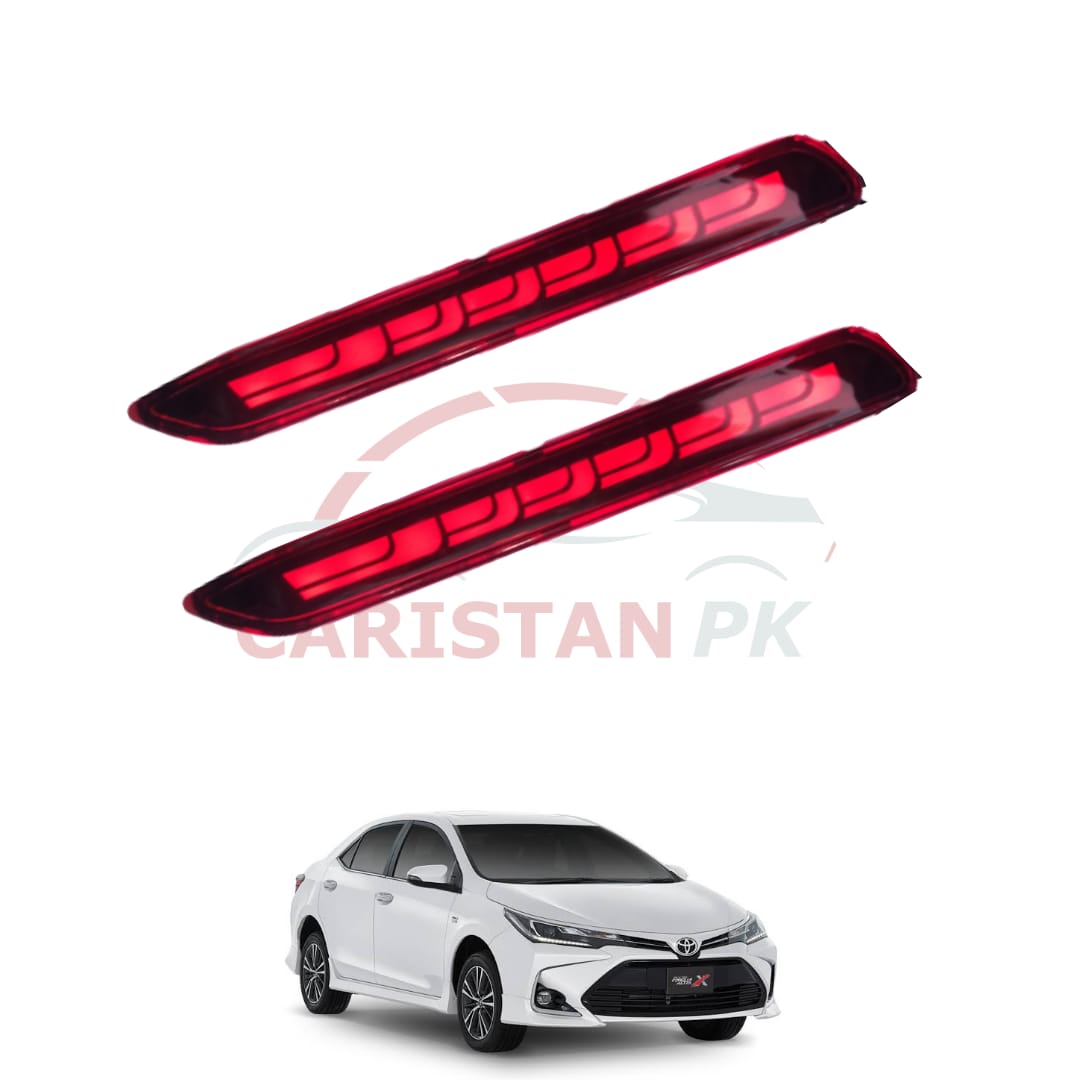 Toyota Corolla X Lamborghini Style Rear Bumper Reflector Light