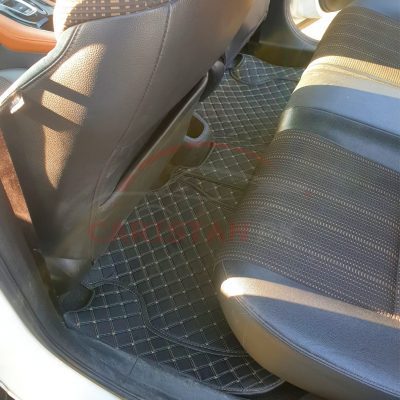 Honda Vezel 7D Floor Mats Black With Beige Stitch