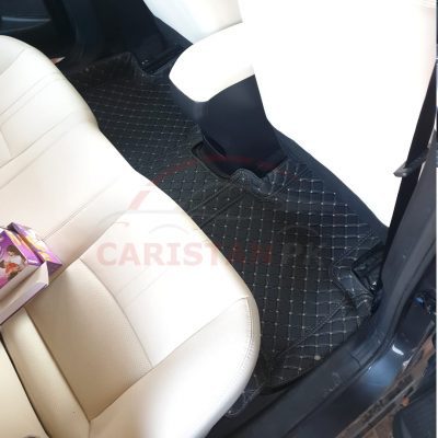 Changan Alsvin 7D Floor Mats Black With Beige Stitch