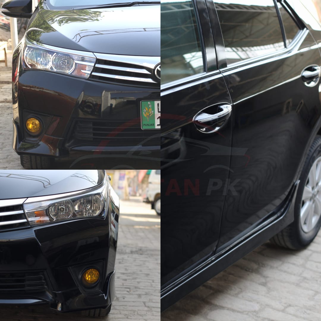 Unpainted Toyota Corolla ABS Plastic Simple Style Body Kit 7 Pcs