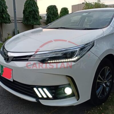 Toyota Corolla Mustang Style Fog Lamp Light DRL Cover Chrome 2017-21