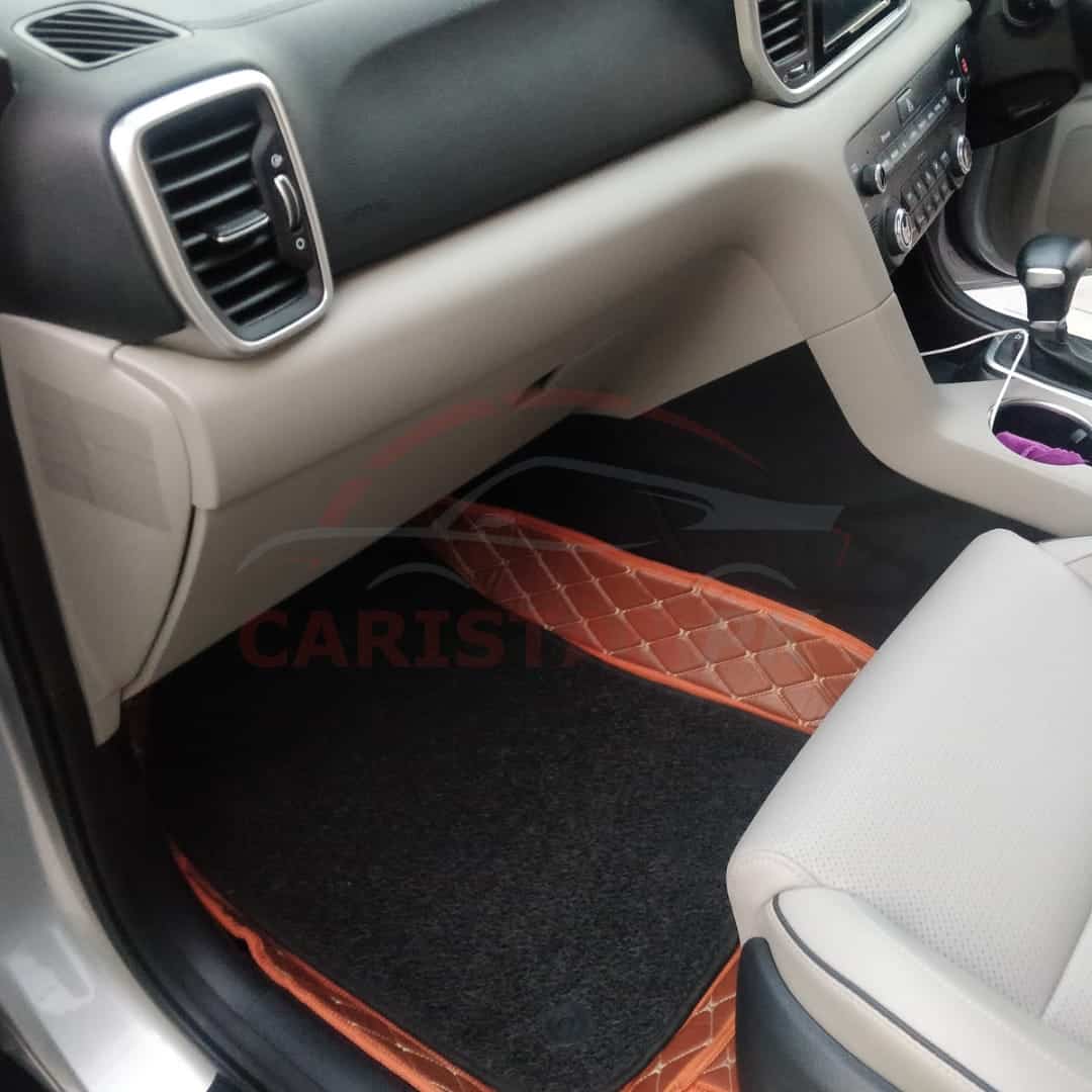 KIA Sportage 9D Floor Mats Orange