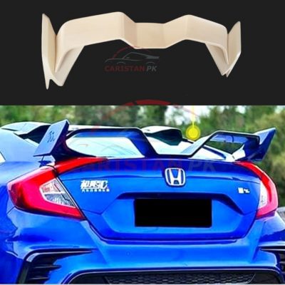 Unpainted Honda Civic Wing Spoiler ABS Plastic 2016-21