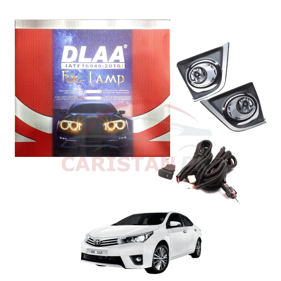 Toyota Corolla DLAA Chrome Fog Lamp Bumper Light 2014-16