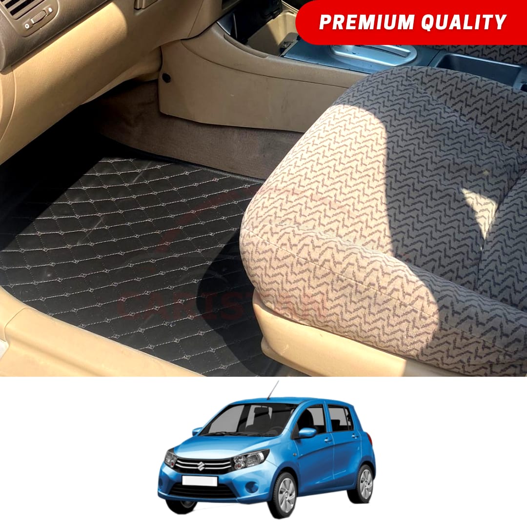 Suzuki Cultus Flat Style 7D Floor Mats Black 2017-23
