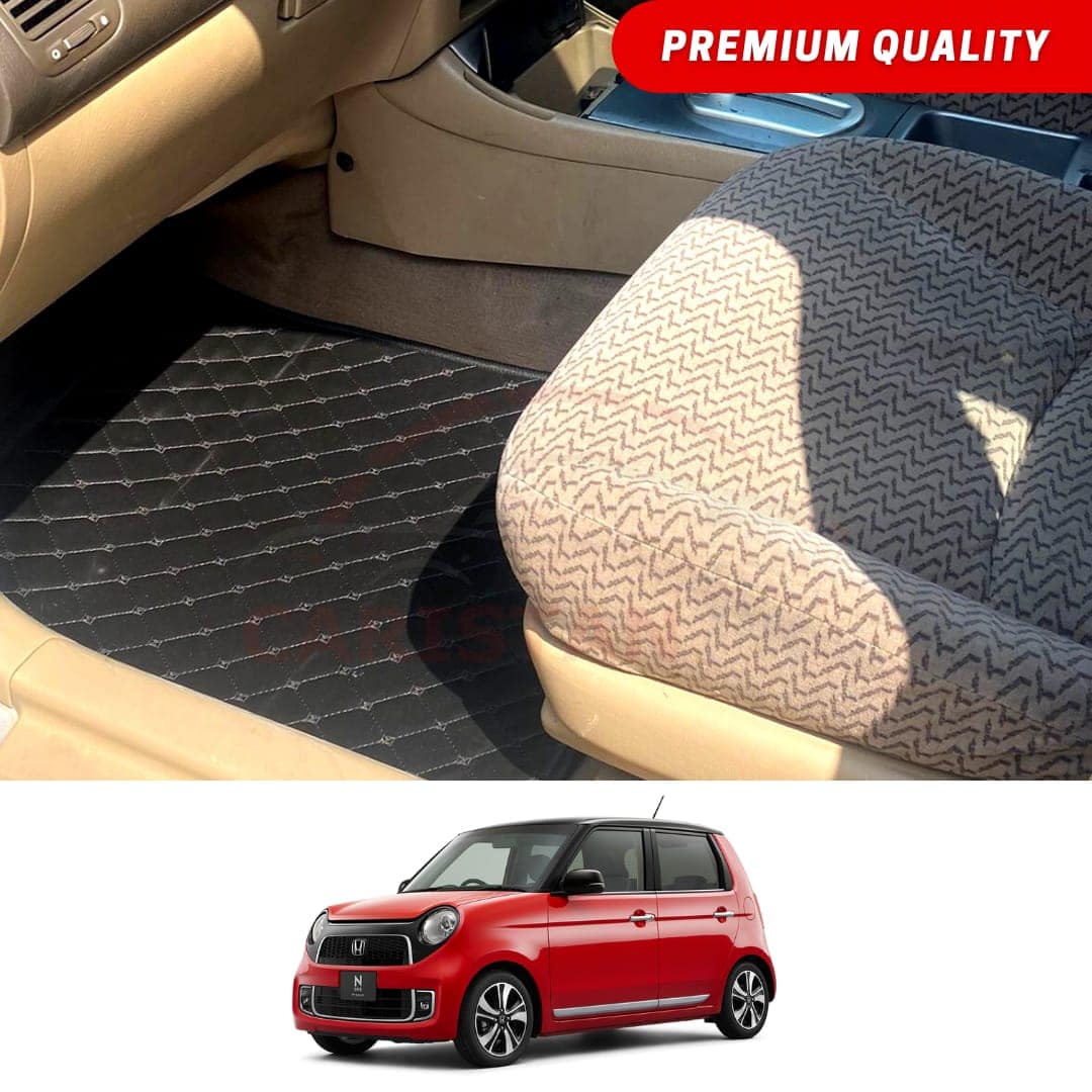 Honda N One Flat Style 7D Floor Mats Black 2013-20