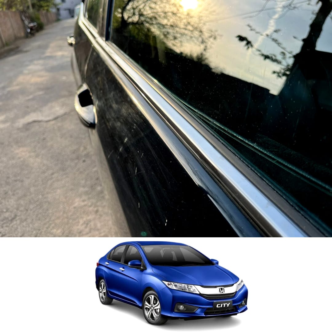 Honda City Window Chrome Weather Strip 2022 Model & Onwards