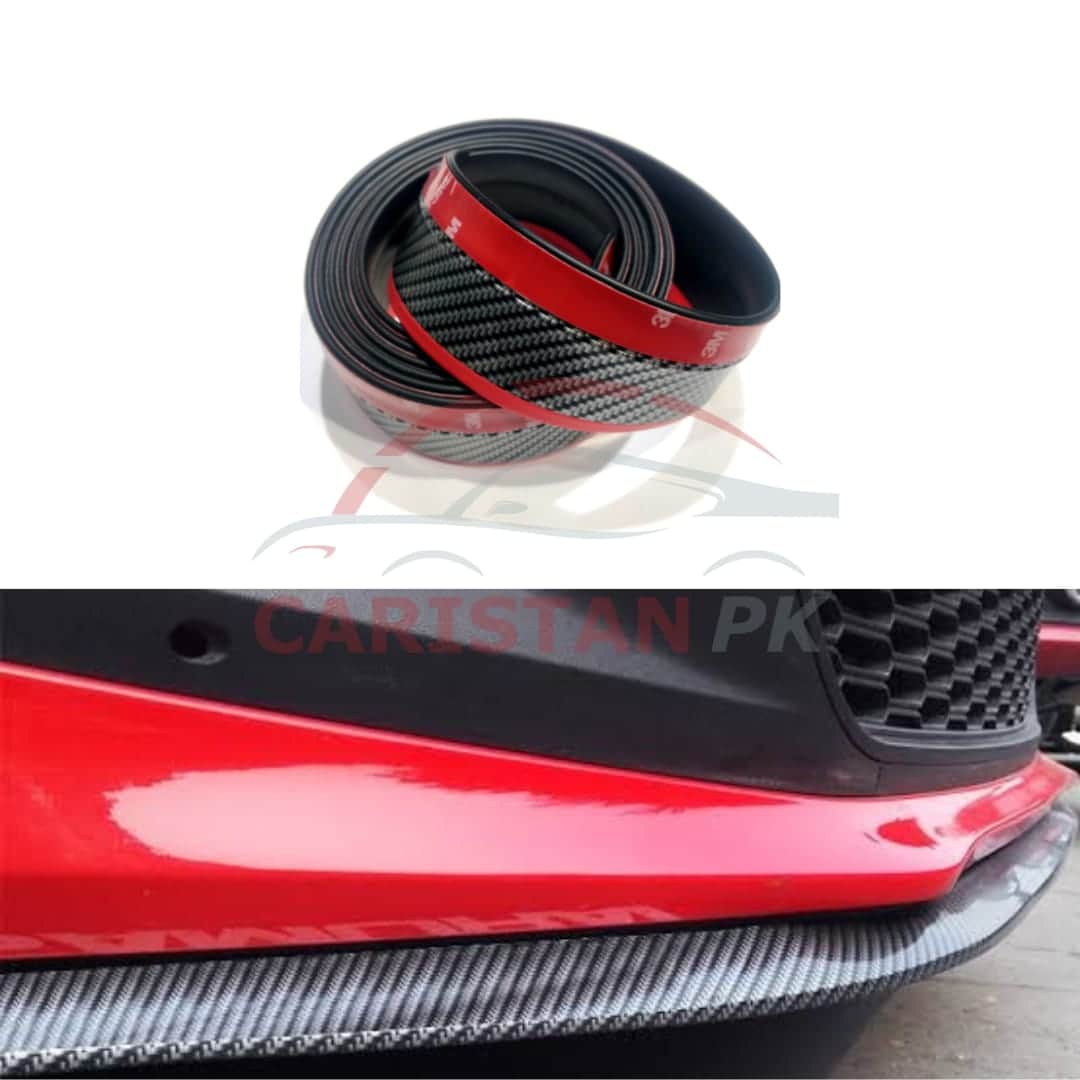 Carbon Fiber Red Bumper Lip Tape