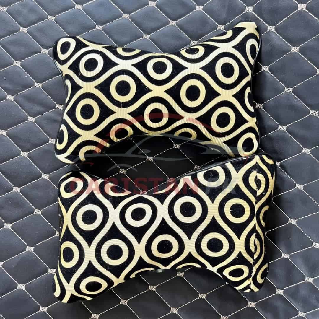 Black & Golden Neck Rest Pillow