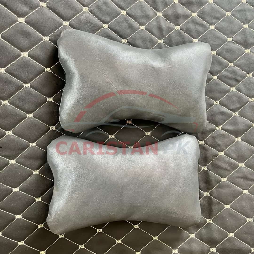 Plain Grey Rexene Style Neck Rest Pillow