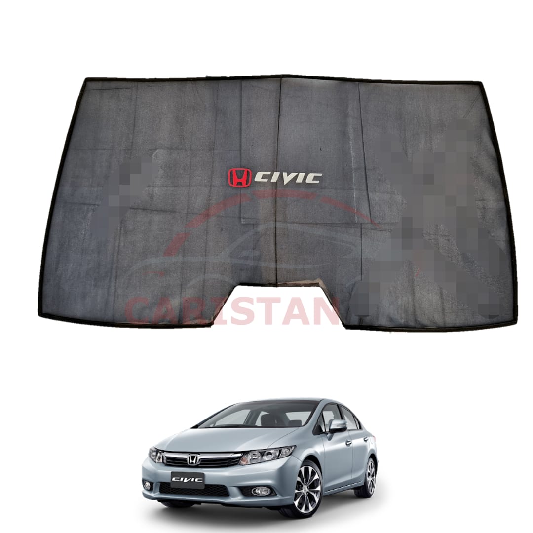 Honda Civic Rebirth Back Screen Curtain With Logo 2012-15