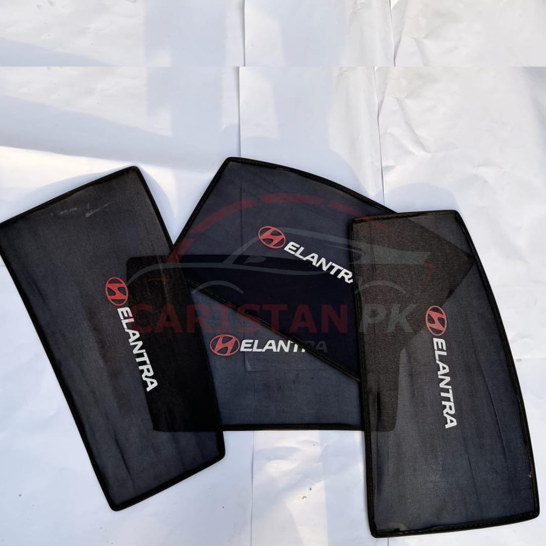 Hyundai Elantra Sunshades With Logo