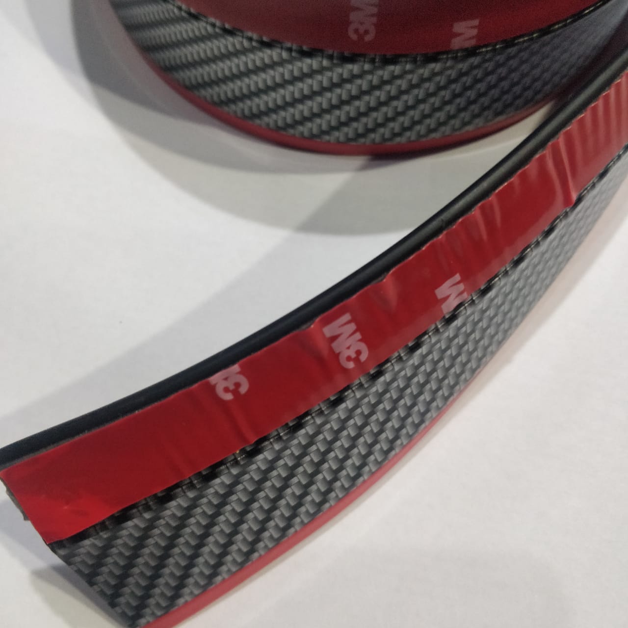 Carbon Fiber Red Bumper Lip Tape