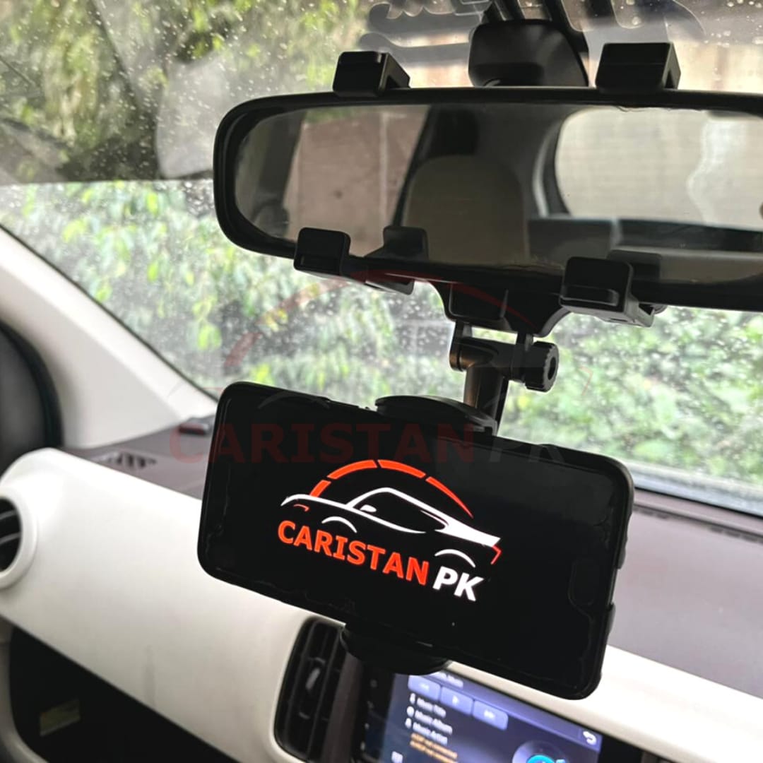 360 Degree Rotation Car Rearview Mirror Mount Mobile Phone Holder