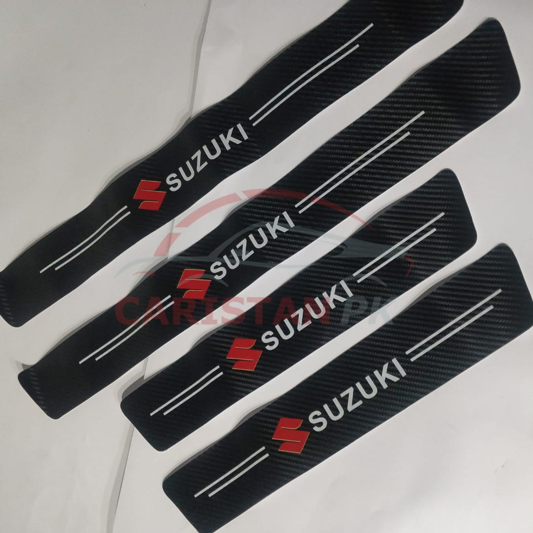 Suzuki Carbon Fiber Design Sill Plate 3D Sticker