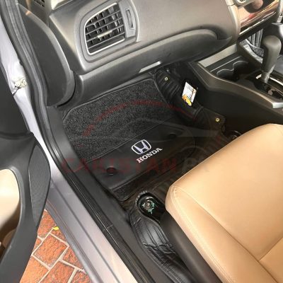  Honda City 9D Premium Floor Mats Black With Grass 2022 Model & Onwards