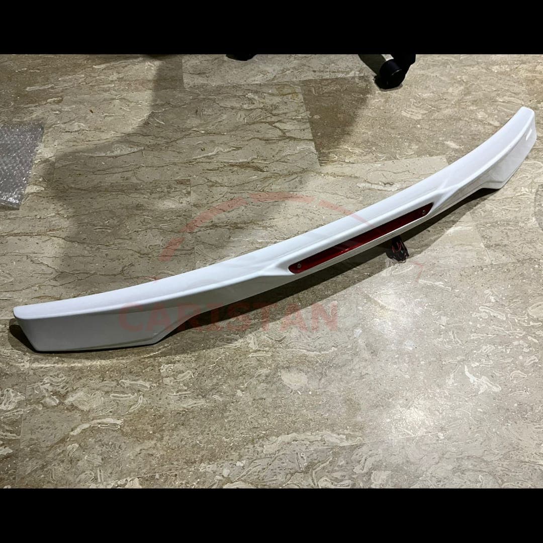 Unpainted ABS Plastic Toyota Yaris Sports Style Spoiler With LED Light