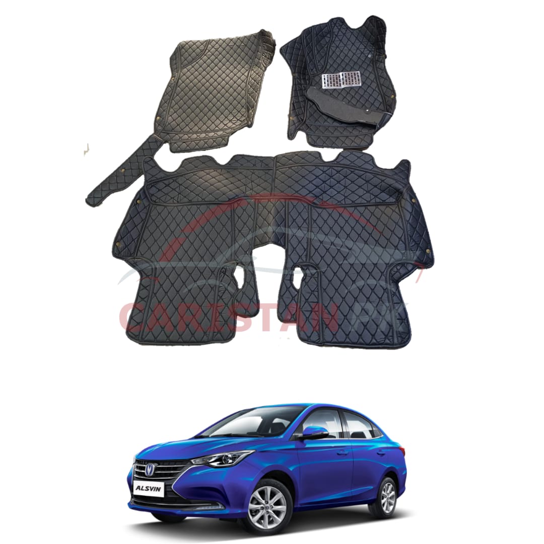 Changan Alsvin 7D Floor Mats Black