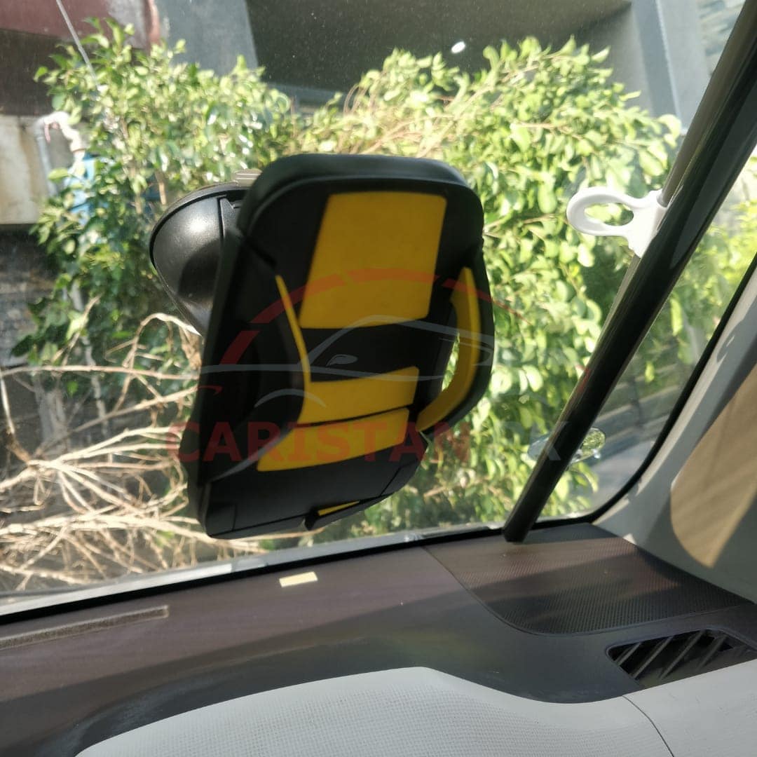 Mouth Design Car Mobile Holder Yellow