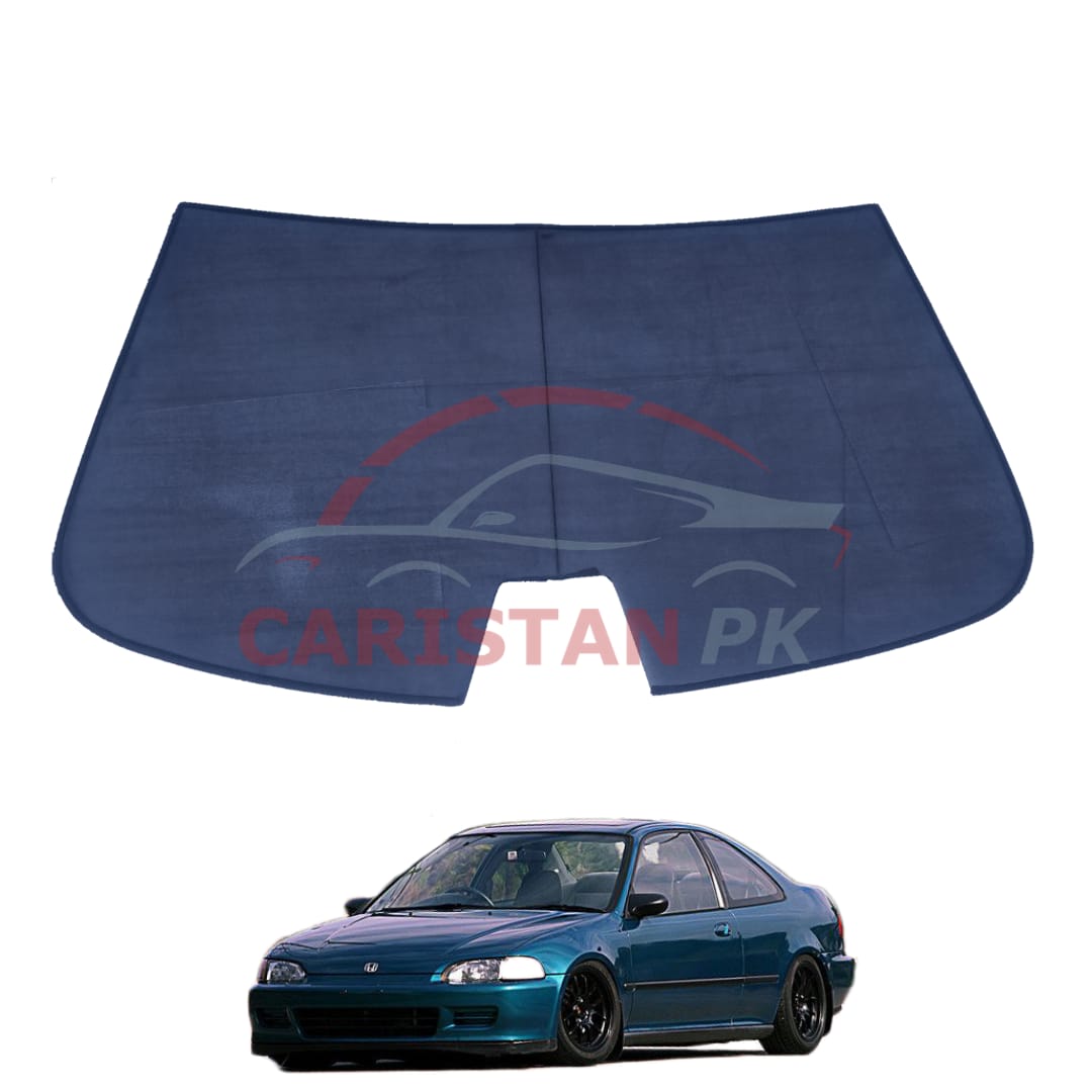 Honda Civic Dolphin Back Screen Curtain Black