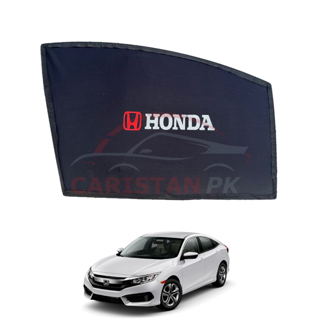 Honda Civic Foldable & Flexible Sunshades With Logo 2016-21