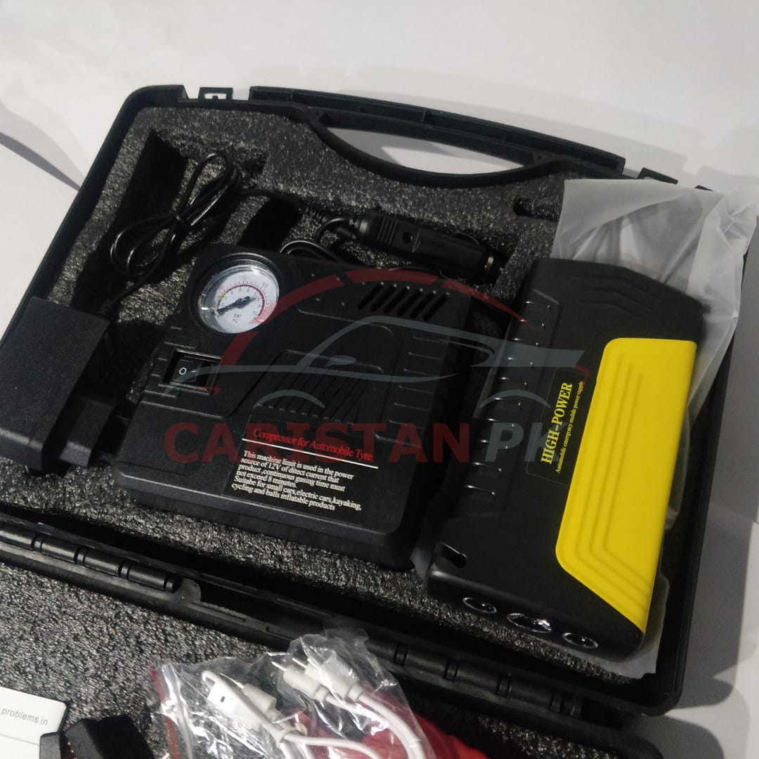 High Power Jump Starter With Air Compressor