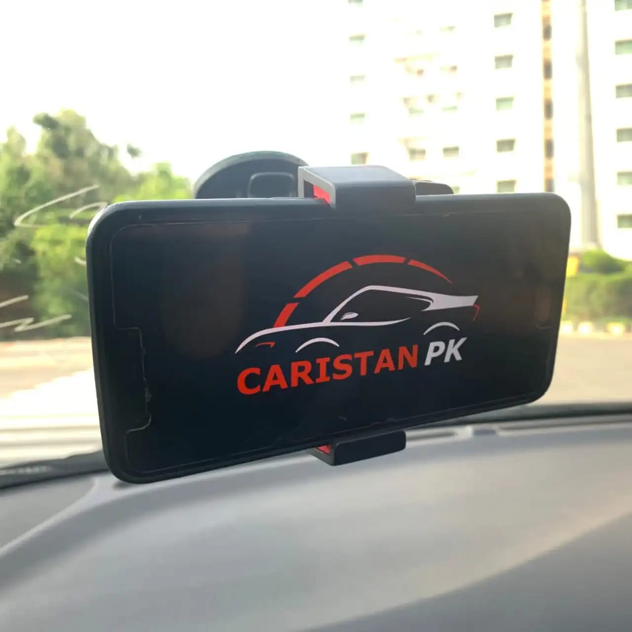 Mouth Design Car Mobile Holder Red