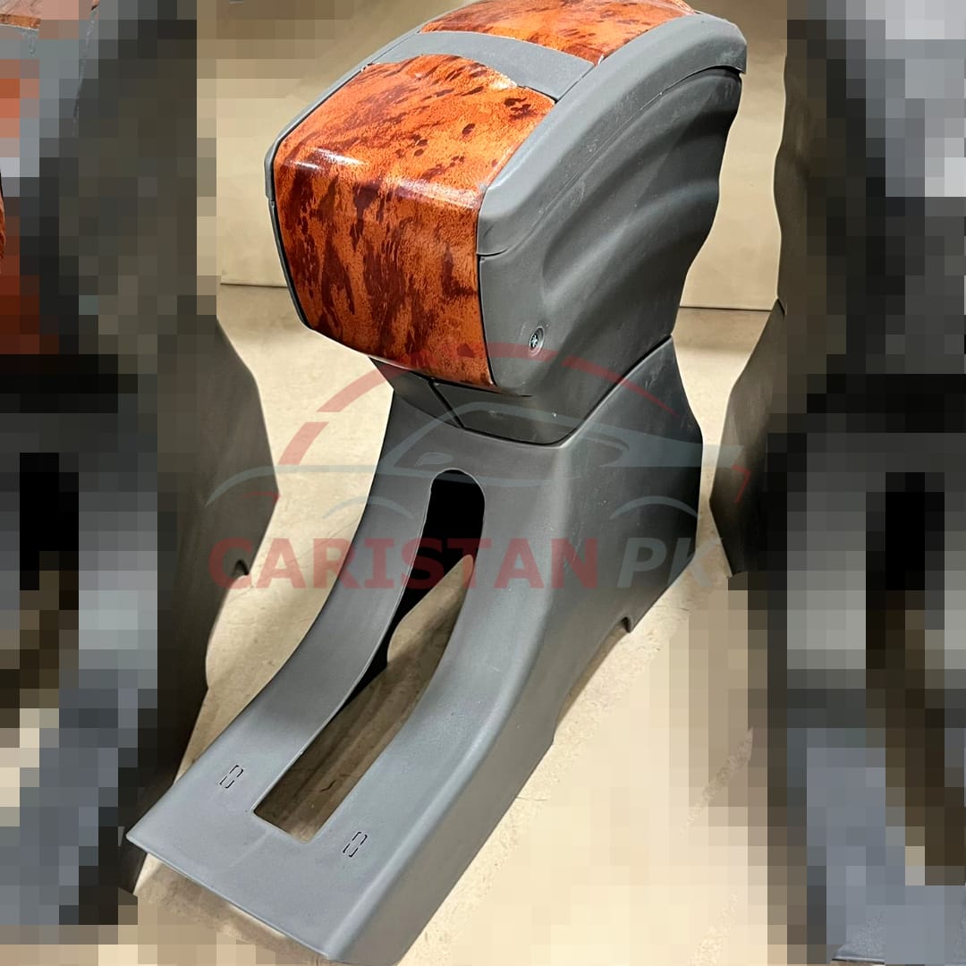 Suzuki Mehran Plastic Armrest Wooden Grey