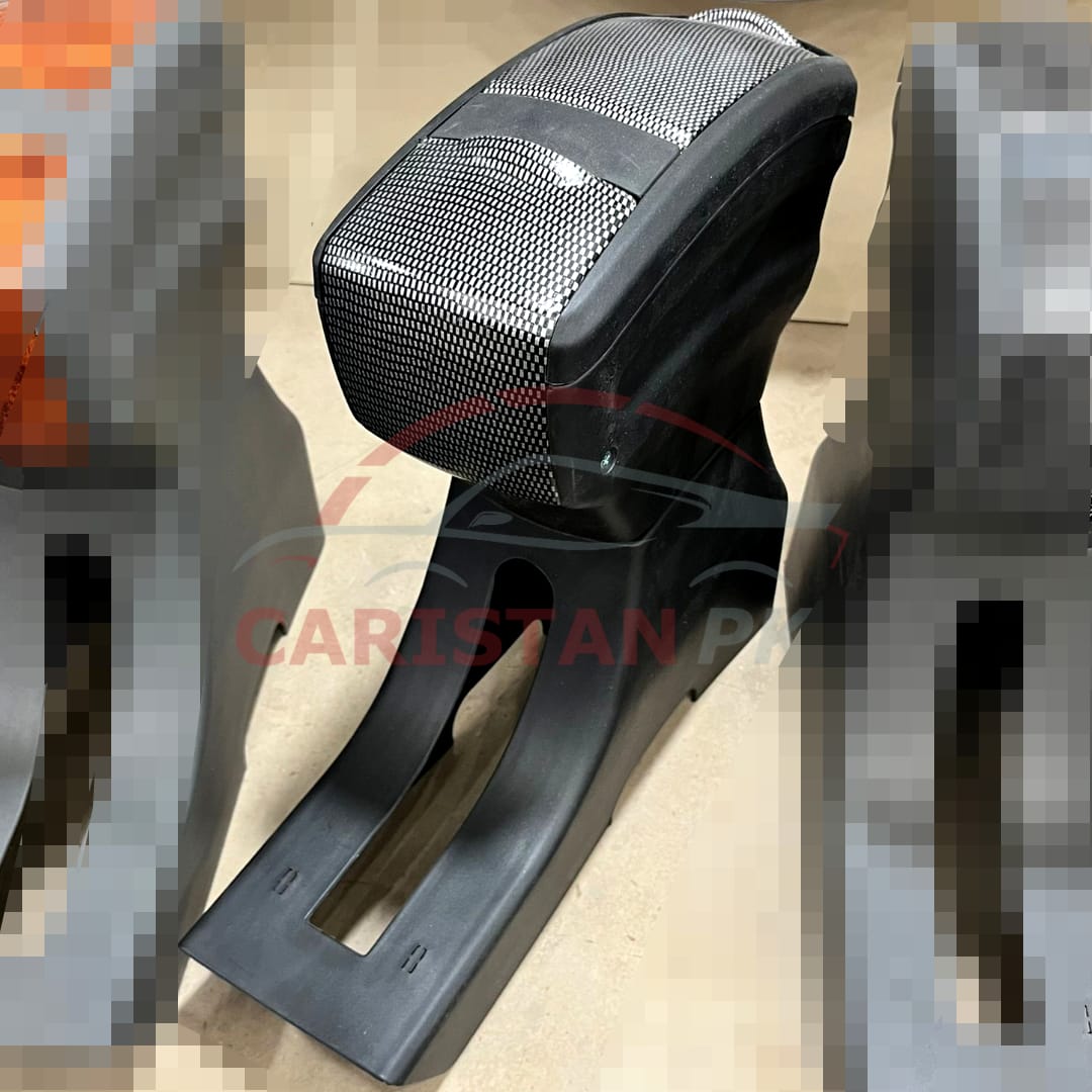 Suzuki Mehran Plastic Armrest Carbon Fiber Grey