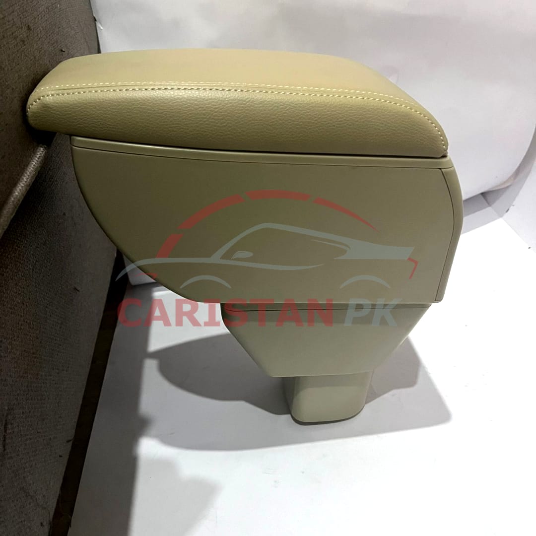 Honda BRV Premium Leather Cup Holder USB Armrest Beige