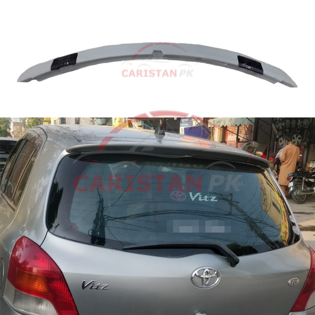 Unpainted Toyota Vitz ABS Plastic Roof Spoiler 2006-11