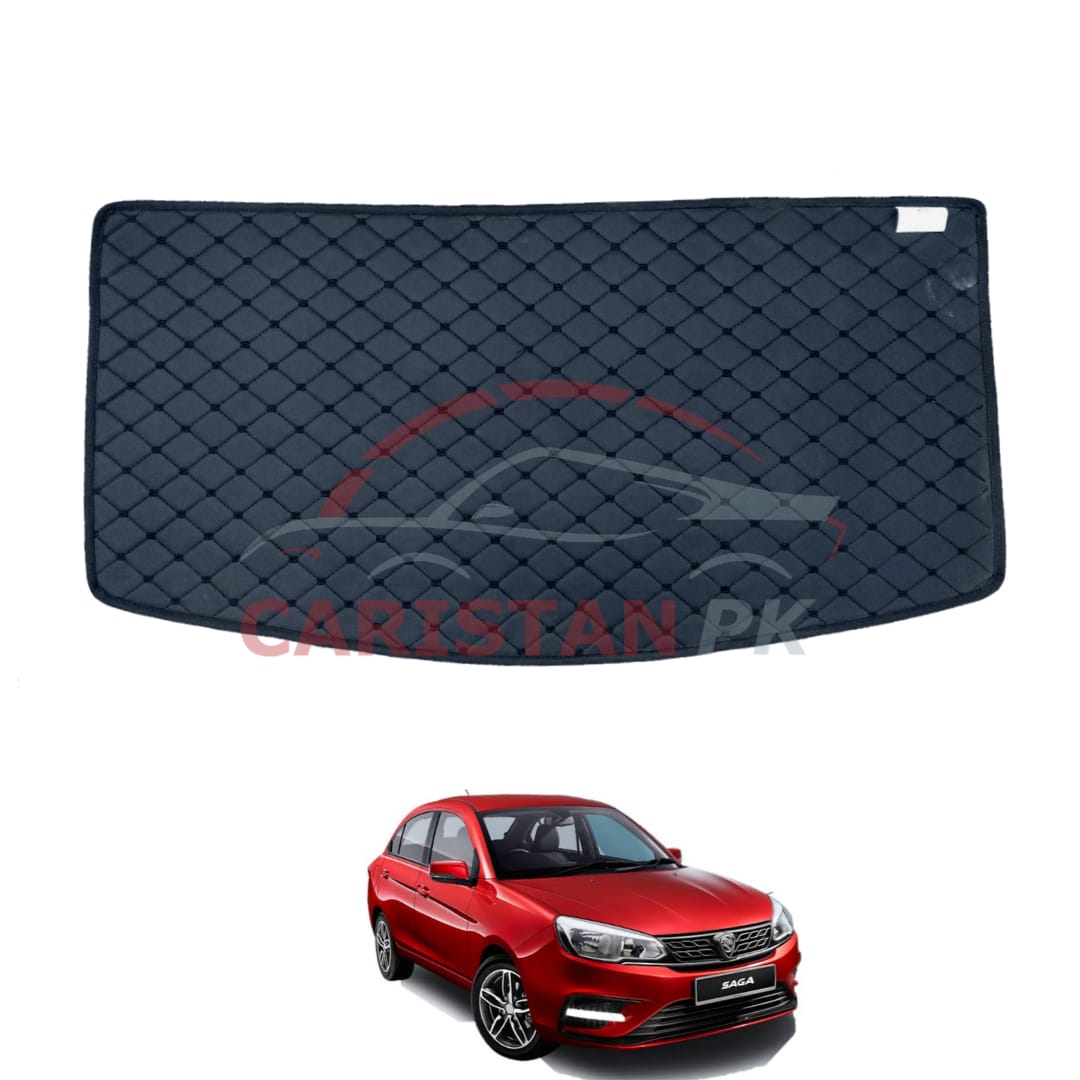 Proton Saga 7D Trunk Protection Mat Black