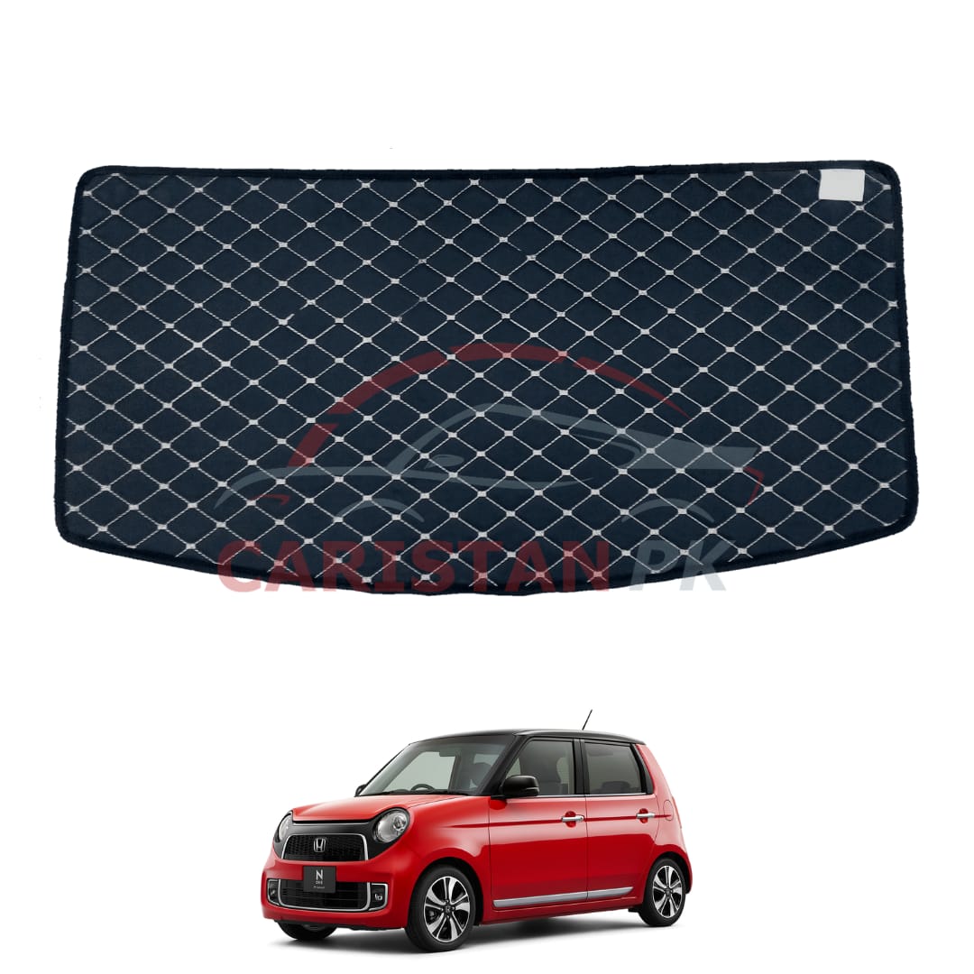 Honda N One 7D Trunk Protection Mat Black With Beige Stitch