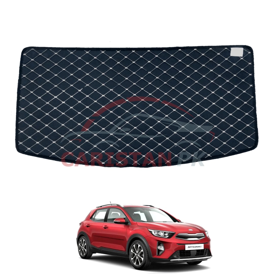 KIA Stonic 7D Trunk Protection Mat Black With Beige Stitch