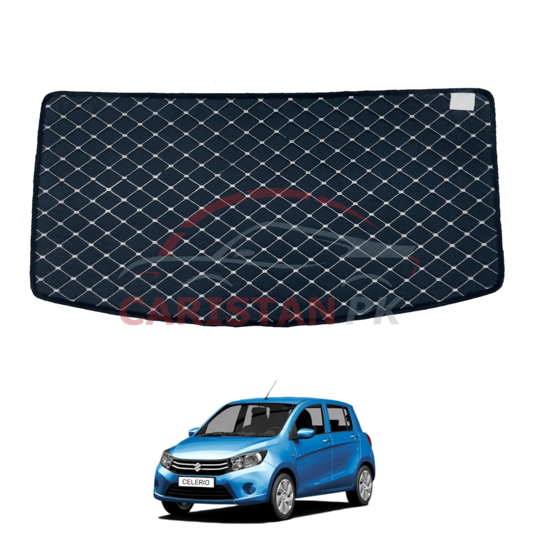 Suzuki Cultus 7D Trunk Protection Mat Black With Beige Stitch 2017-23